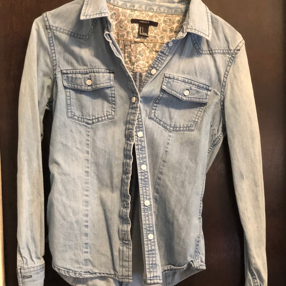 Denim Button Down Shirt